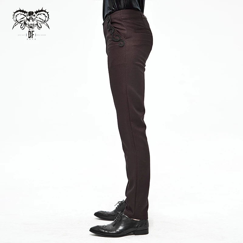 Thinkers Clothing Black Embroidered Slim Fit Goth Pants 5 Thinkers Clothing Black Embroidered Slim Fit Goth Pants - Image 3