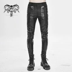 Thinkers Clothing Gothic Punk Front Pocket Patchwork Skinny Pants