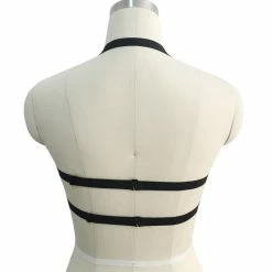 FashionSprout Body Harness Gothic Pastel Women's Black Pentagram Harness -Women’s Gothic Outerwear Shop goth harness body harness 2