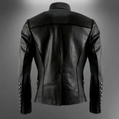 RebelsMarket Jackets Handmade Black Men Steampunk Long Jacket, Punk Style Custom Coat For Men -Women’s Gothic Outerwear Shop handmade black men steampunk long jacket punk style custom coat for men rebelsmarket 1