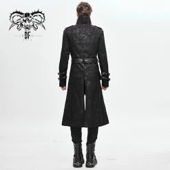 Thinkers Clothing Coats Gothic Punk Hollowed-out Studded Buckle Straps Coat -Women’s Gothic Outerwear Shop hollowed out studded buckle straps coat rebelsmarket 4