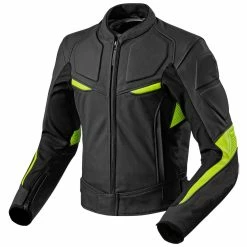 RebelsMarket Coats Men Yellow And Black Contrast Motorcycle Racing Jacket With Safety Pads