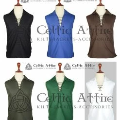 RebelsMarket Shirts Men's Sleeveless Jacobite Ghillie Shirt - Summer Cotton Shirt - Street Wear