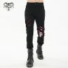 Thinkers Clothing Pockets Zipper Bloody Ripped Fitted Black Gothic Pants -Women’s Gothic Outerwear Shop pockets zipper bloody ripped fitted black gothic pants thinkers clothing rebelsmarket
