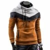 RebelsMarket Hoodies & Sweatshirts Streetwear Front Pocket Patchwork Slim Fit Tracksuit Hoodie -Women’s Gothic Outerwear Shop slim fit hooded patchwork sportswear tracksuit men jackets