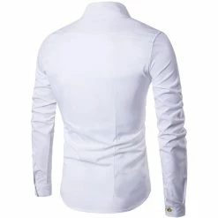 RebelsMarket Shirts Streetwear Solid Color Irregular Double-Breasted Slim-Fit Shirt -Women’s Gothic Outerwear Shop solid color irregular double breasted slim fit shirt rebelsmarket 5