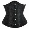 FashionSprout Bustiers & Corsets Steampunk Jacquard 14 Plastic Boned Satin Underbust Corset -Women’s Gothic Outerwear Shop steampunk jacquard double steel boned satin underbust corset rebelsmarket