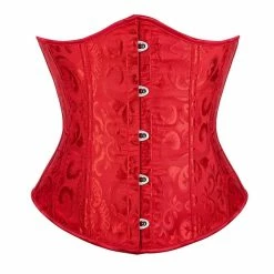 FashionSprout Bustiers & Corsets Steampunk Jacquard 14 Plastic Boned Satin Underbust Corset -Women’s Gothic Outerwear Shop steampunk jacquard double steel boned satin underbust corset rebelsmarket 4