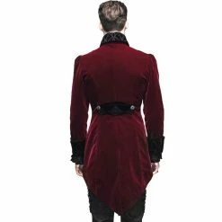 Thinkers Clothing Coats Gothic Victorian Men's Velvet Tailcoat -Women’s Gothic Outerwear Shop thinkers clothing gothic red mens victorian tailcoat jackets 2